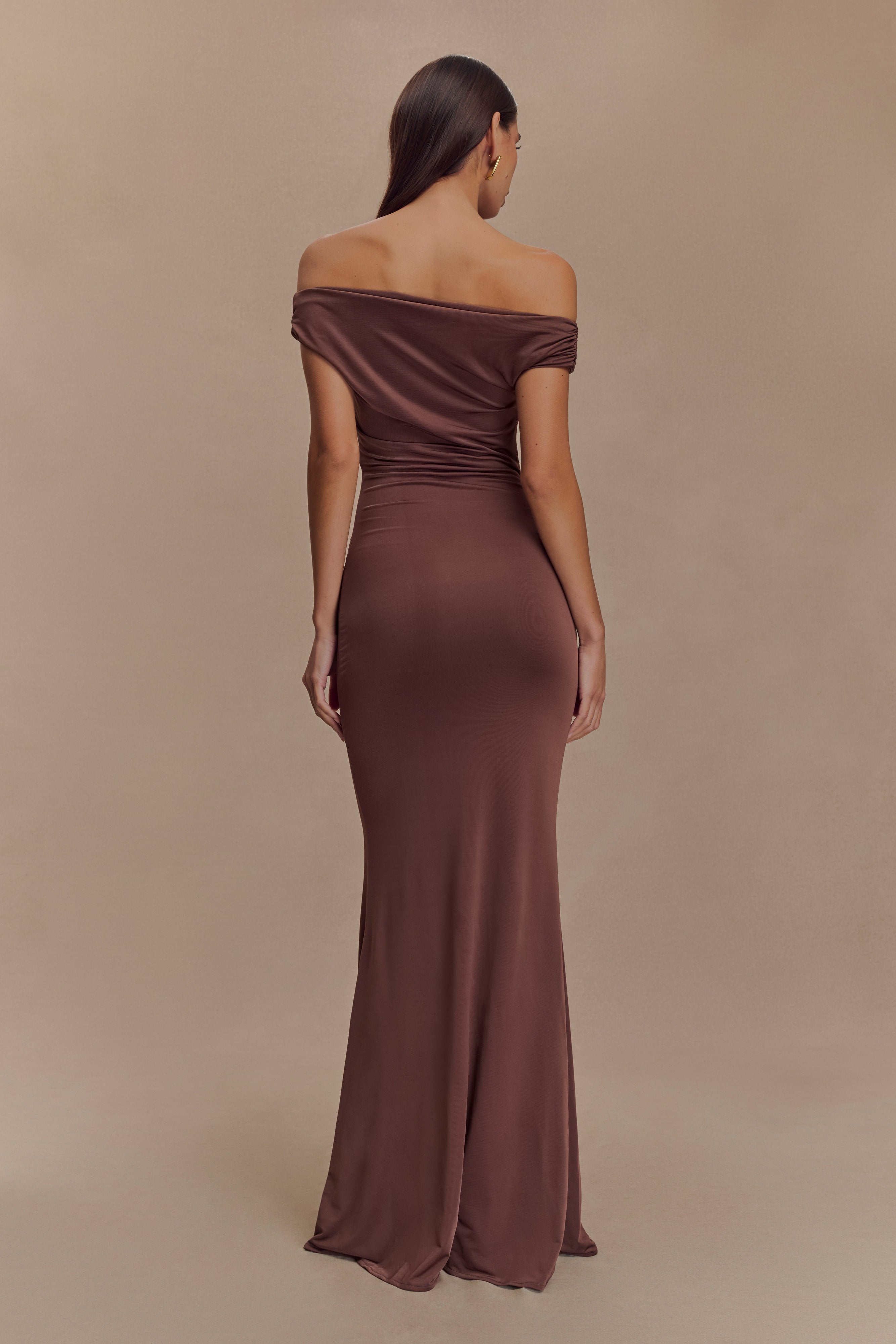 Sleek Chocolate Dress