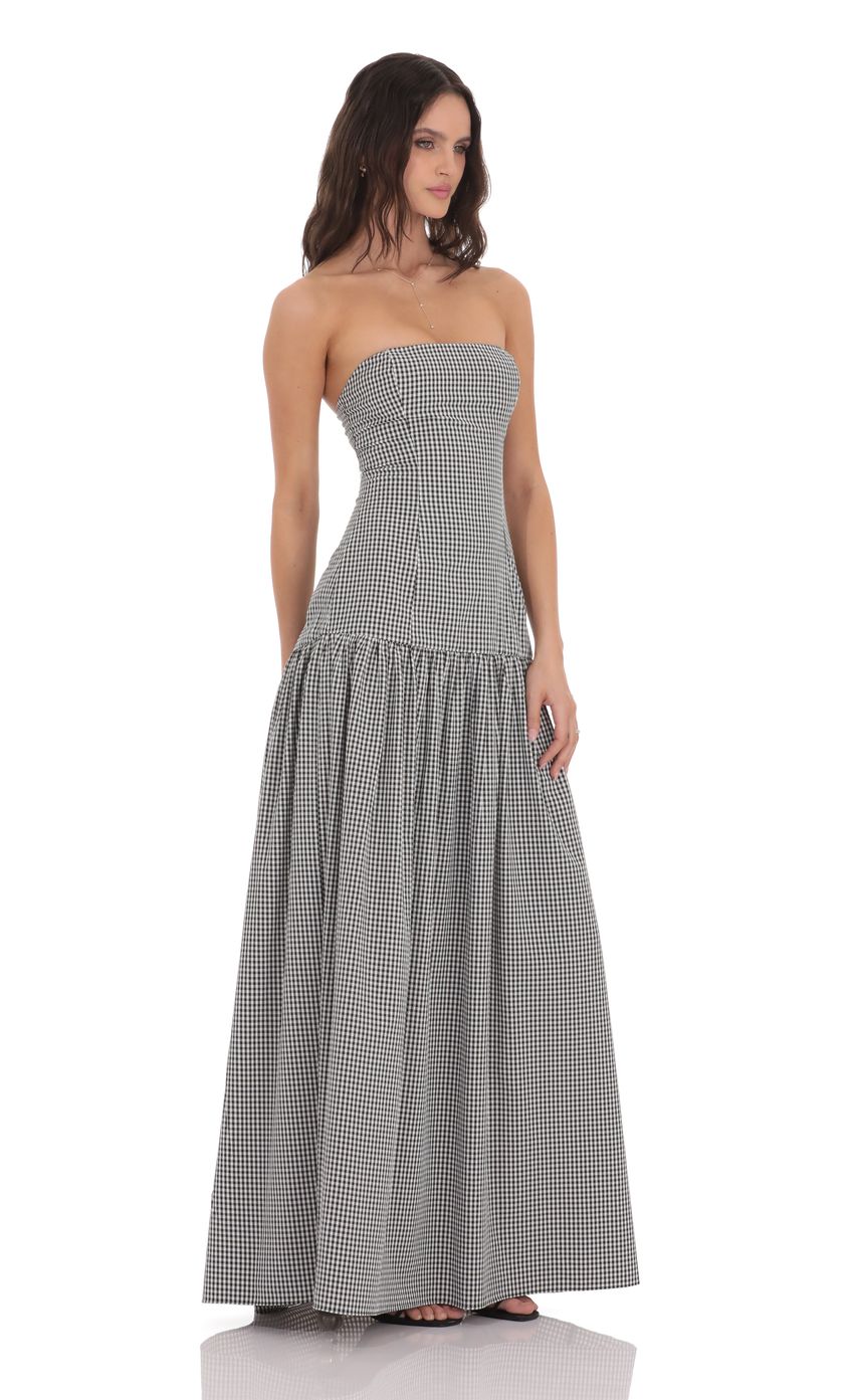 Blush Breeze Strapless Maxi Dress