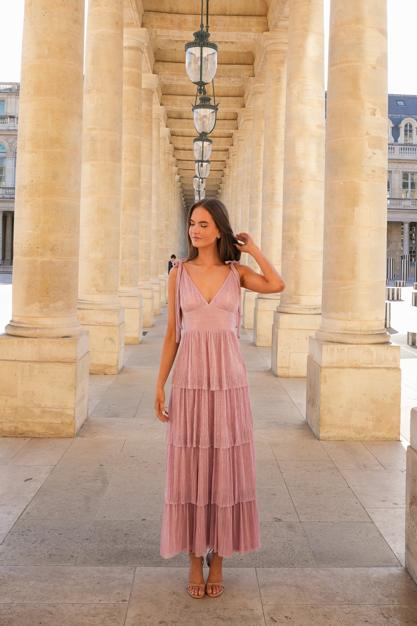 The Liora Dress in Soft Rose