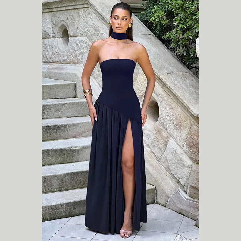 Sleek Scarf Dress