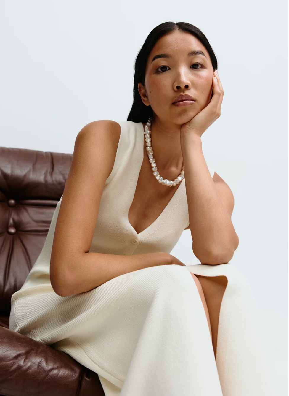 Sleeveless Knit Midi Dress