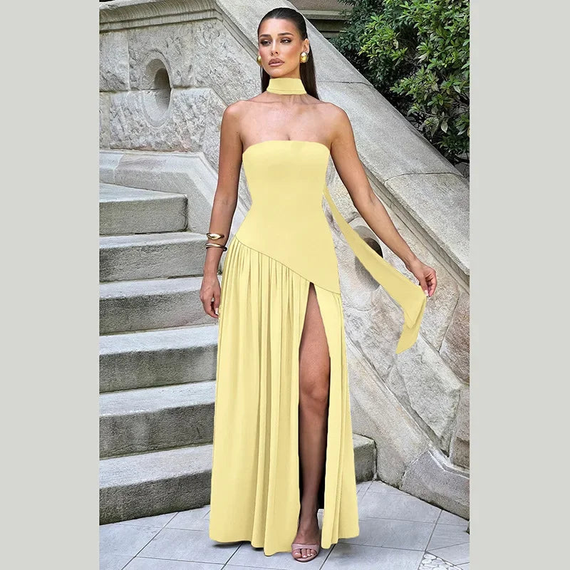 Sleek Scarf Dress