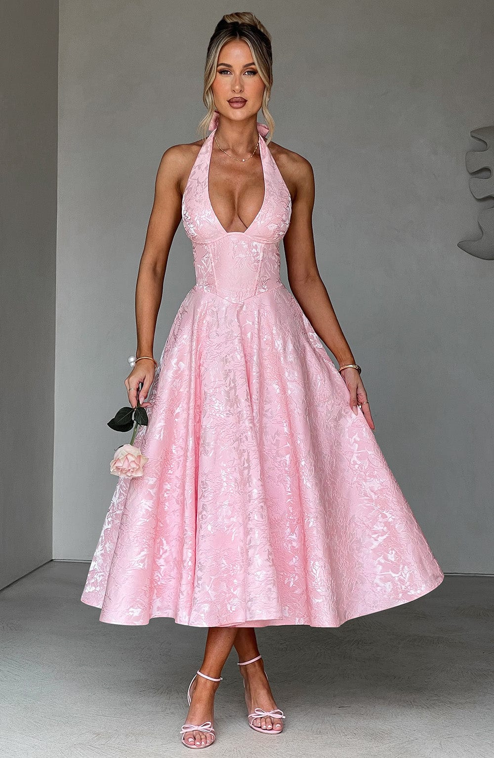 Blushing Midi Dress