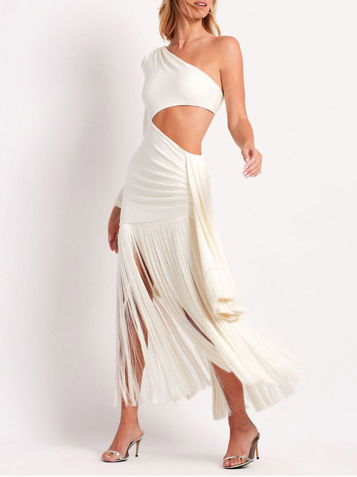 Sculpted Grace One-Shoulder Dress