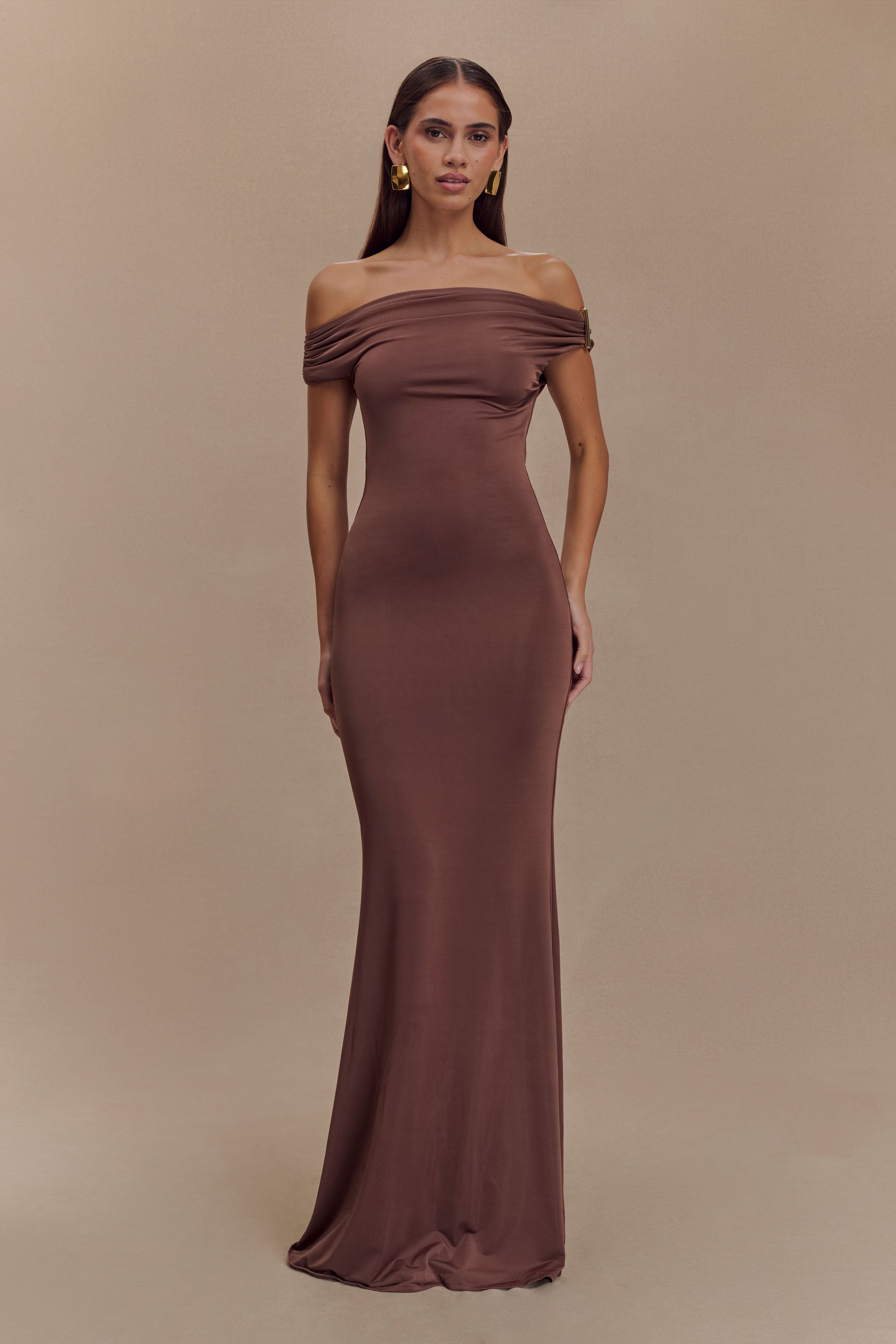 Sleek Chocolate Dress