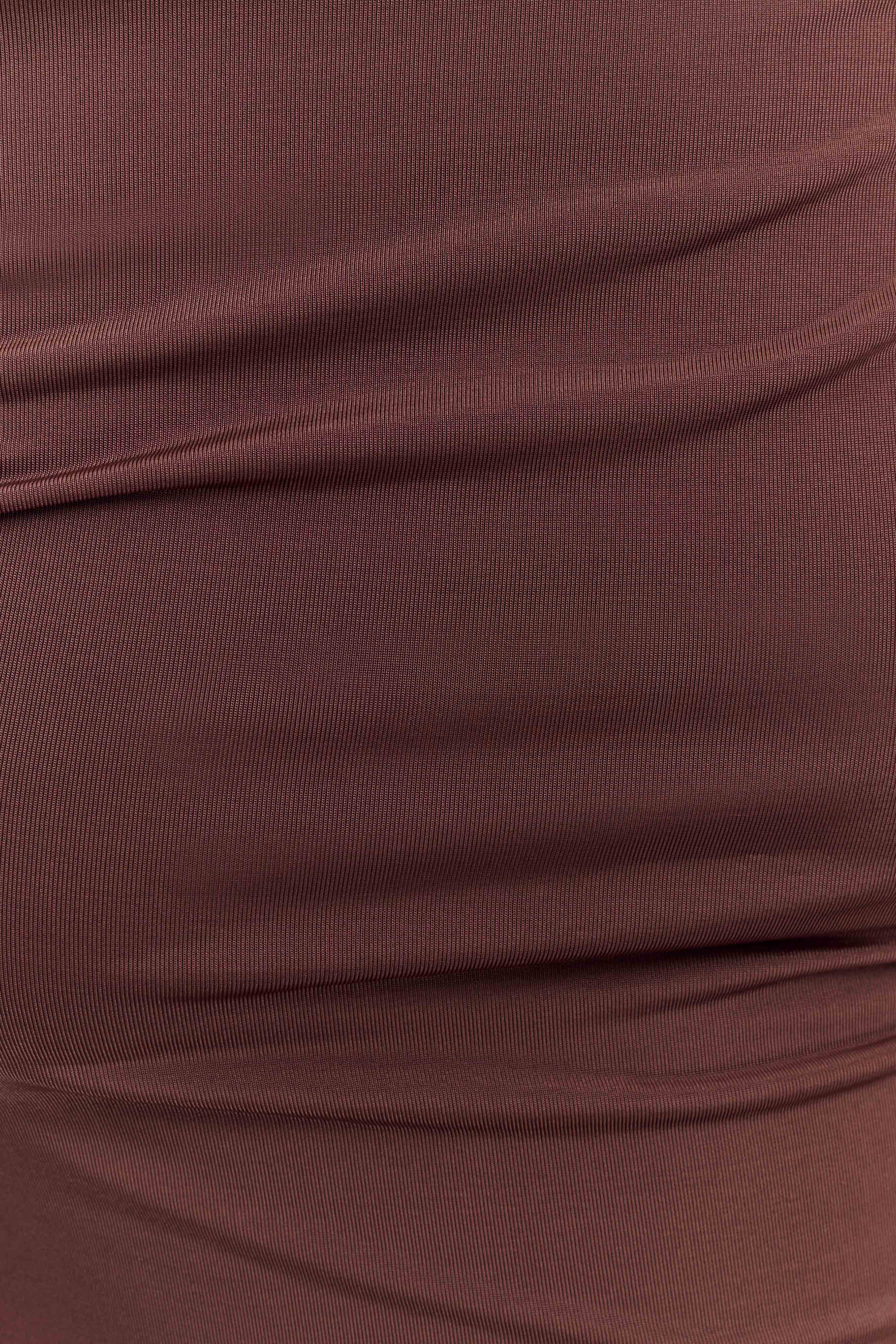 Sleek Chocolate Dress