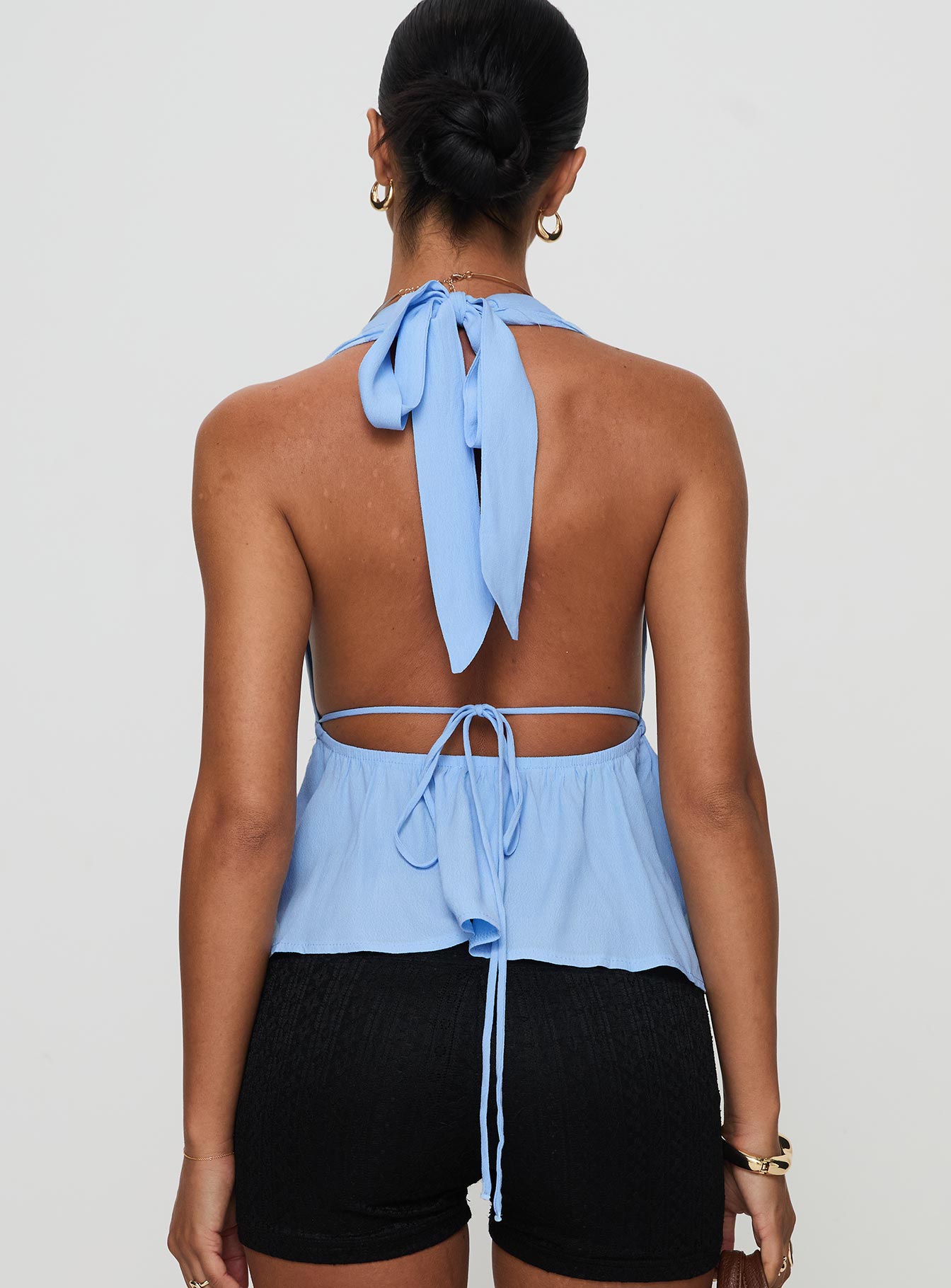 Blue Wave Halter Top