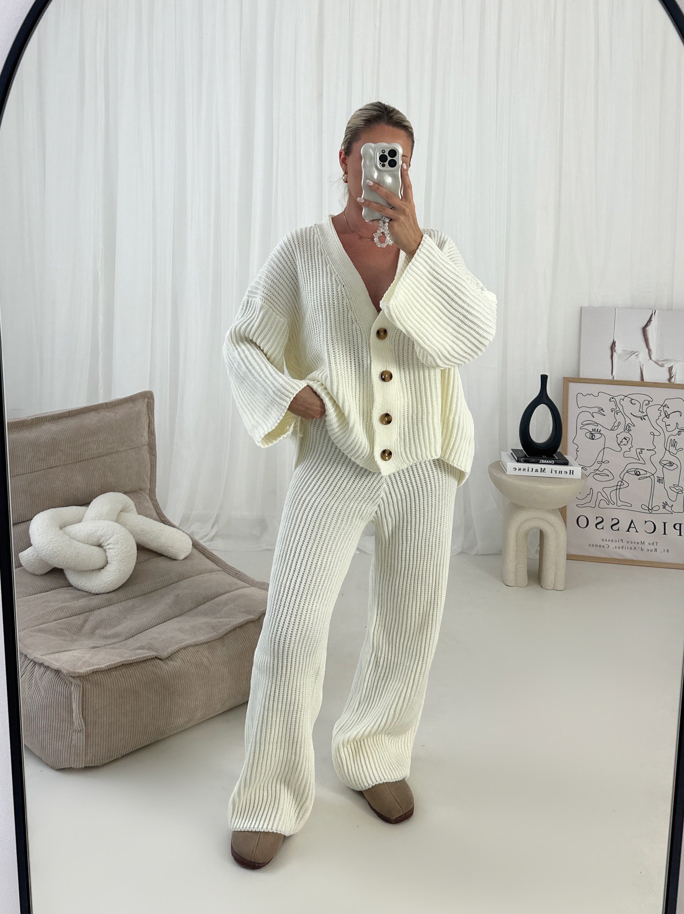 Button Flare Co-ord