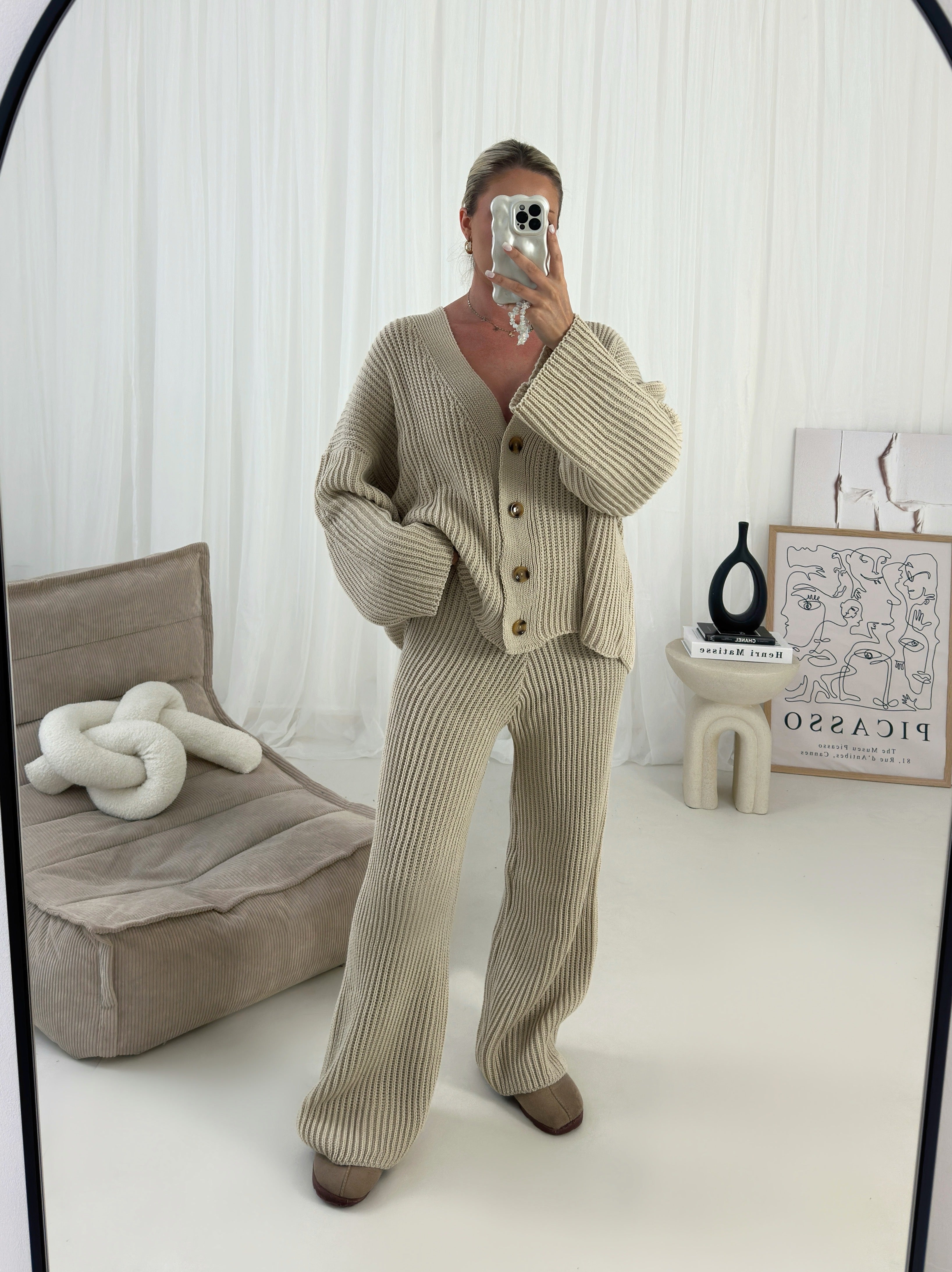 Button Flare Co-ord
