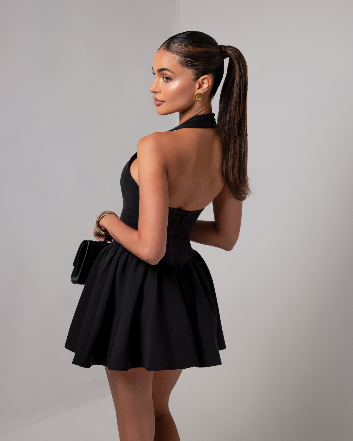 Celeste Halter Mini Dress