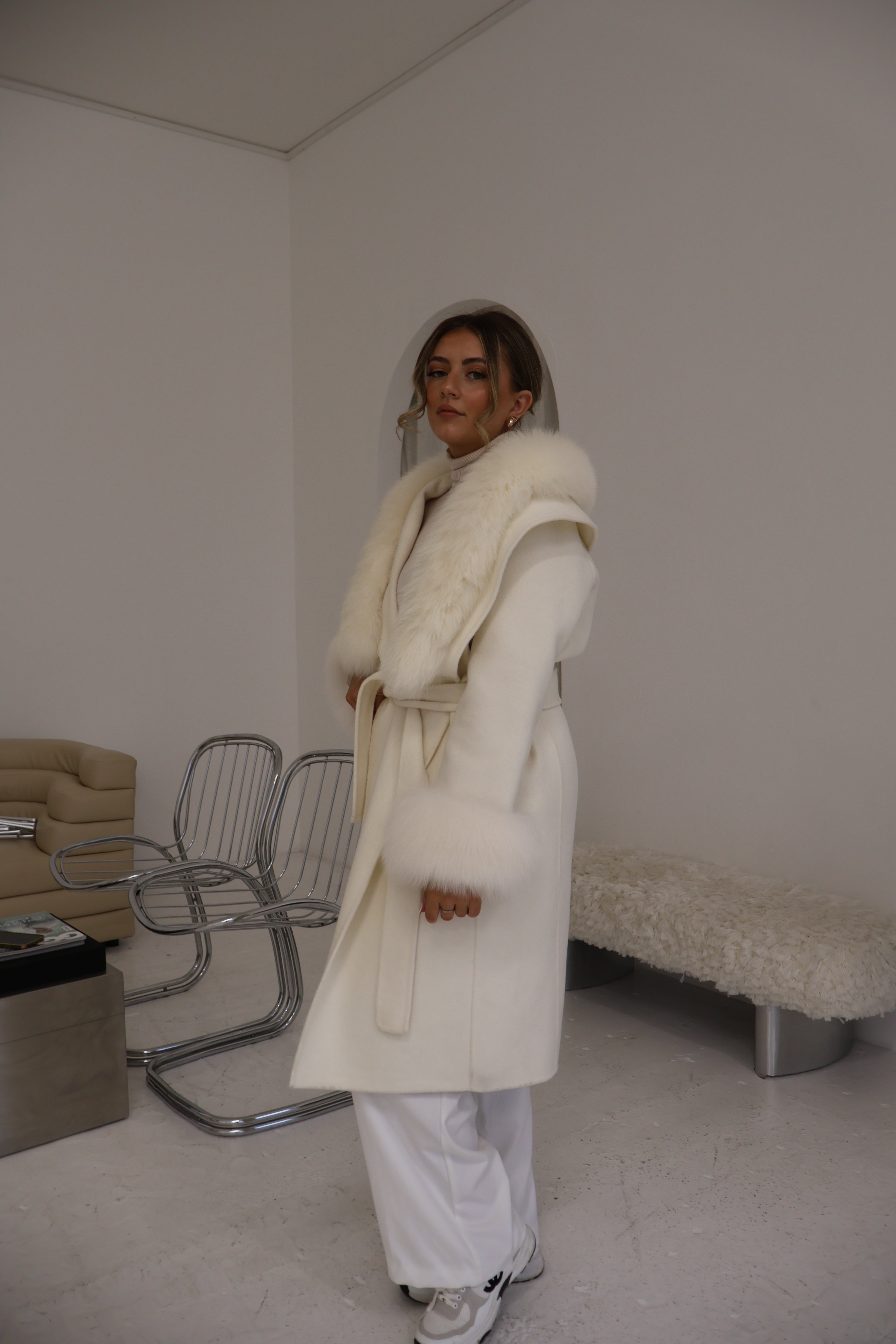 Stacy | Cuffs Long Elegant Cashmere Coat