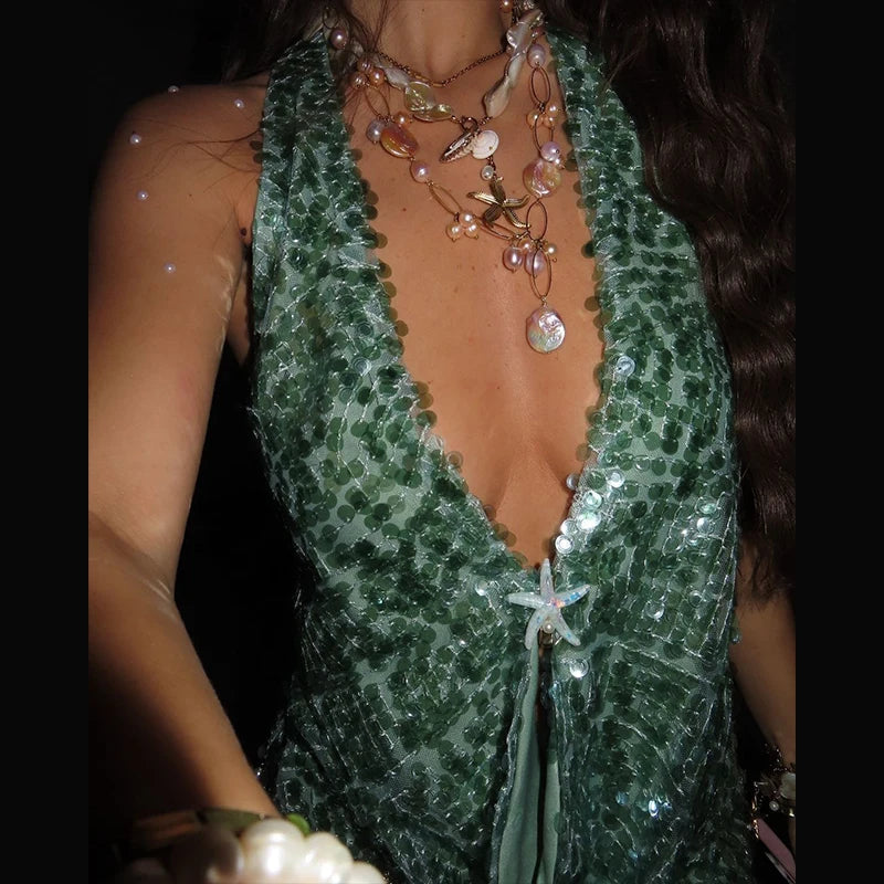 Glam Shine Halter Top