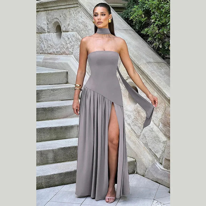 Sleek Scarf Dress