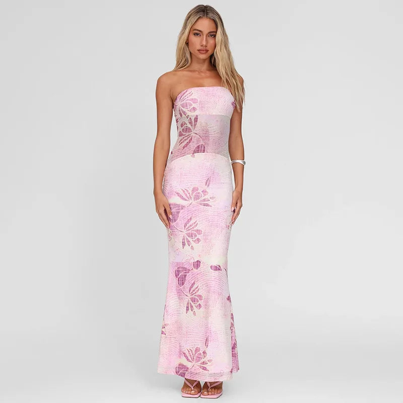 Strapless Flowers Dress