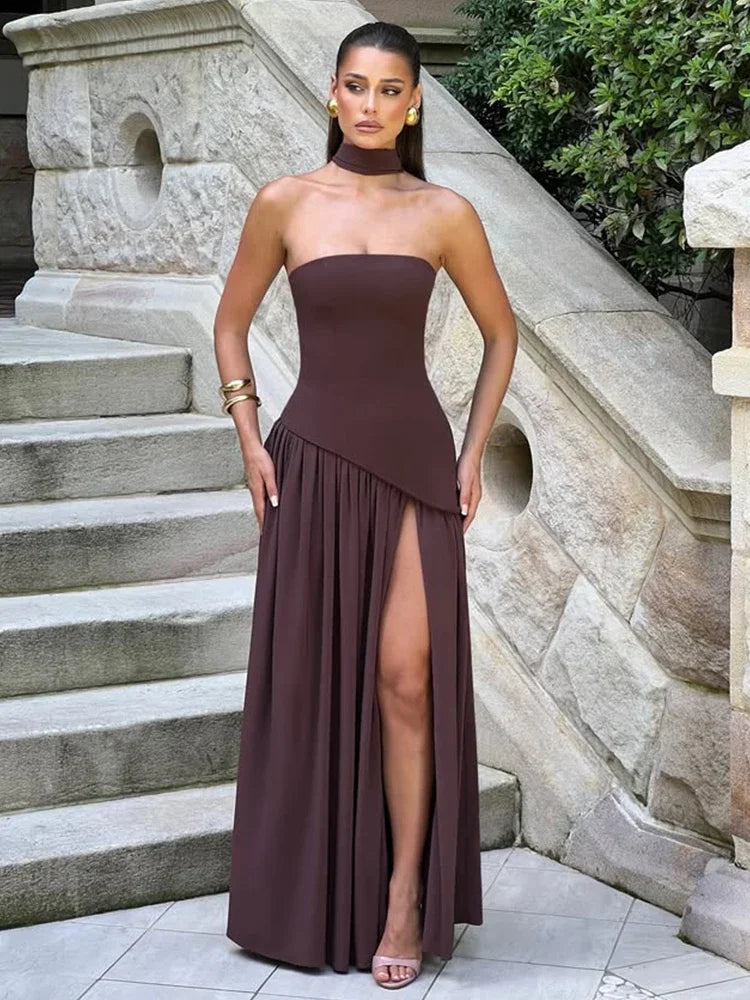 Sleek Scarf Dress