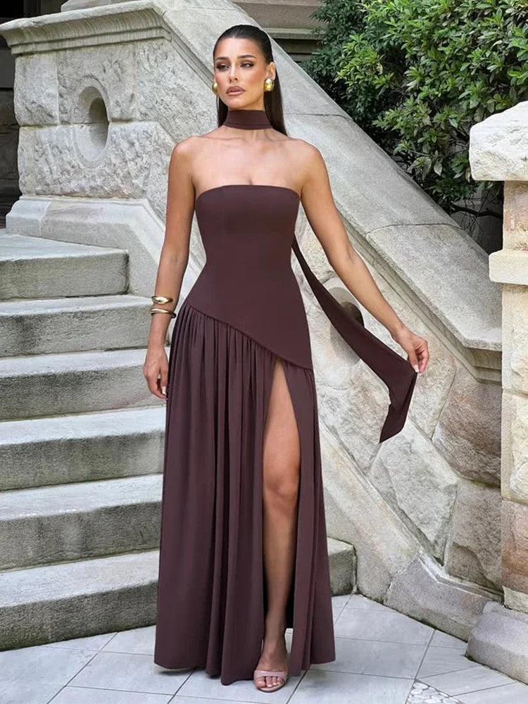 Sleek Scarf Dress