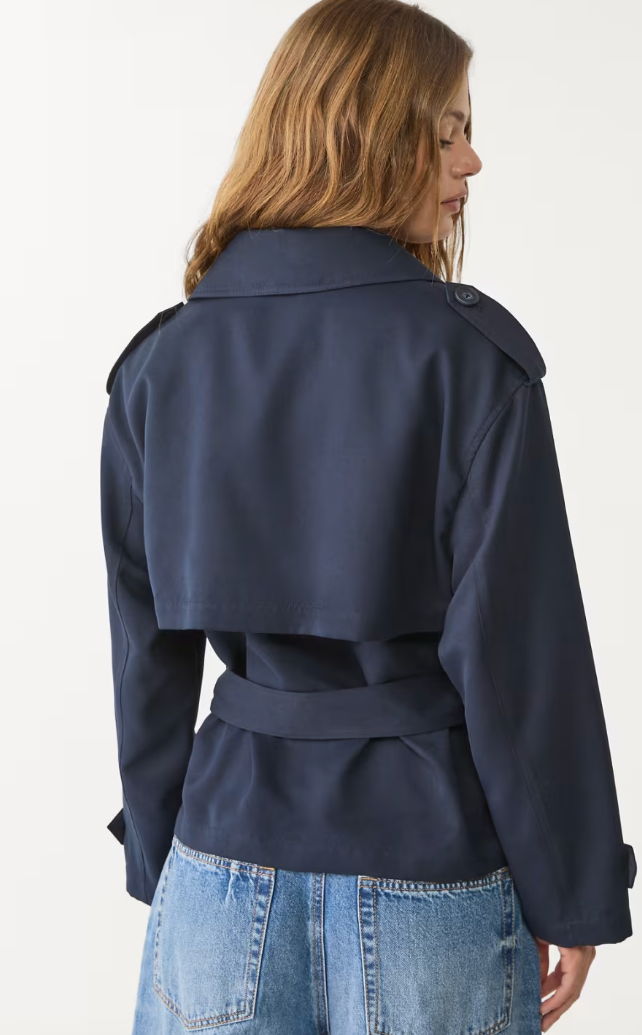 Cropped Navy blazer