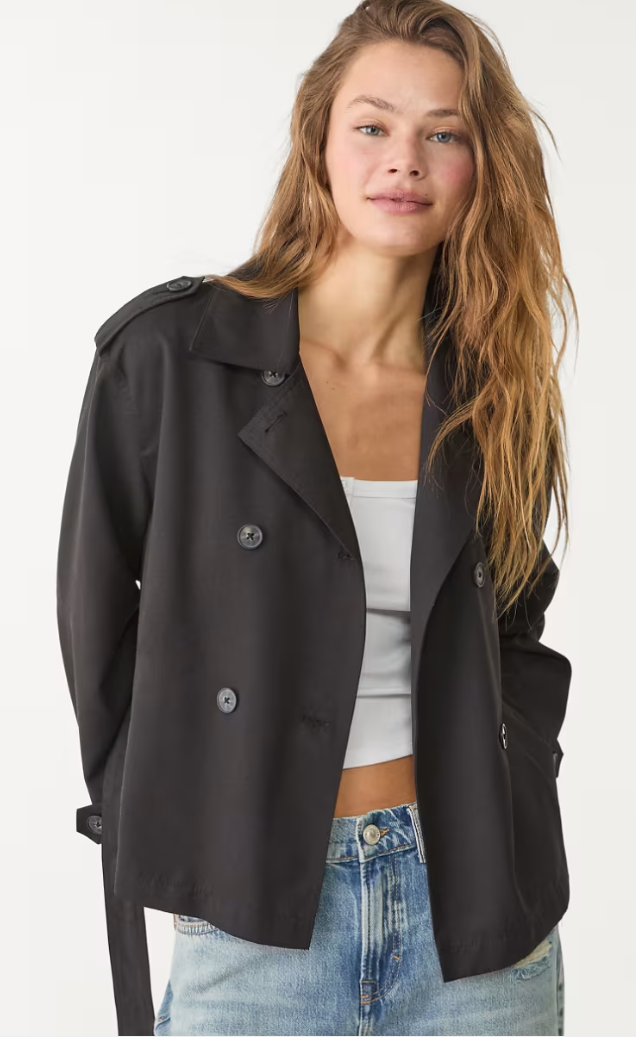 Cropped Navy blazer