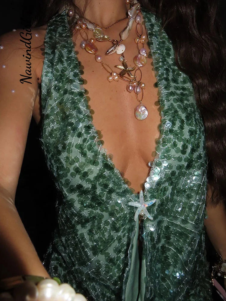 Glam Shine Halter Top