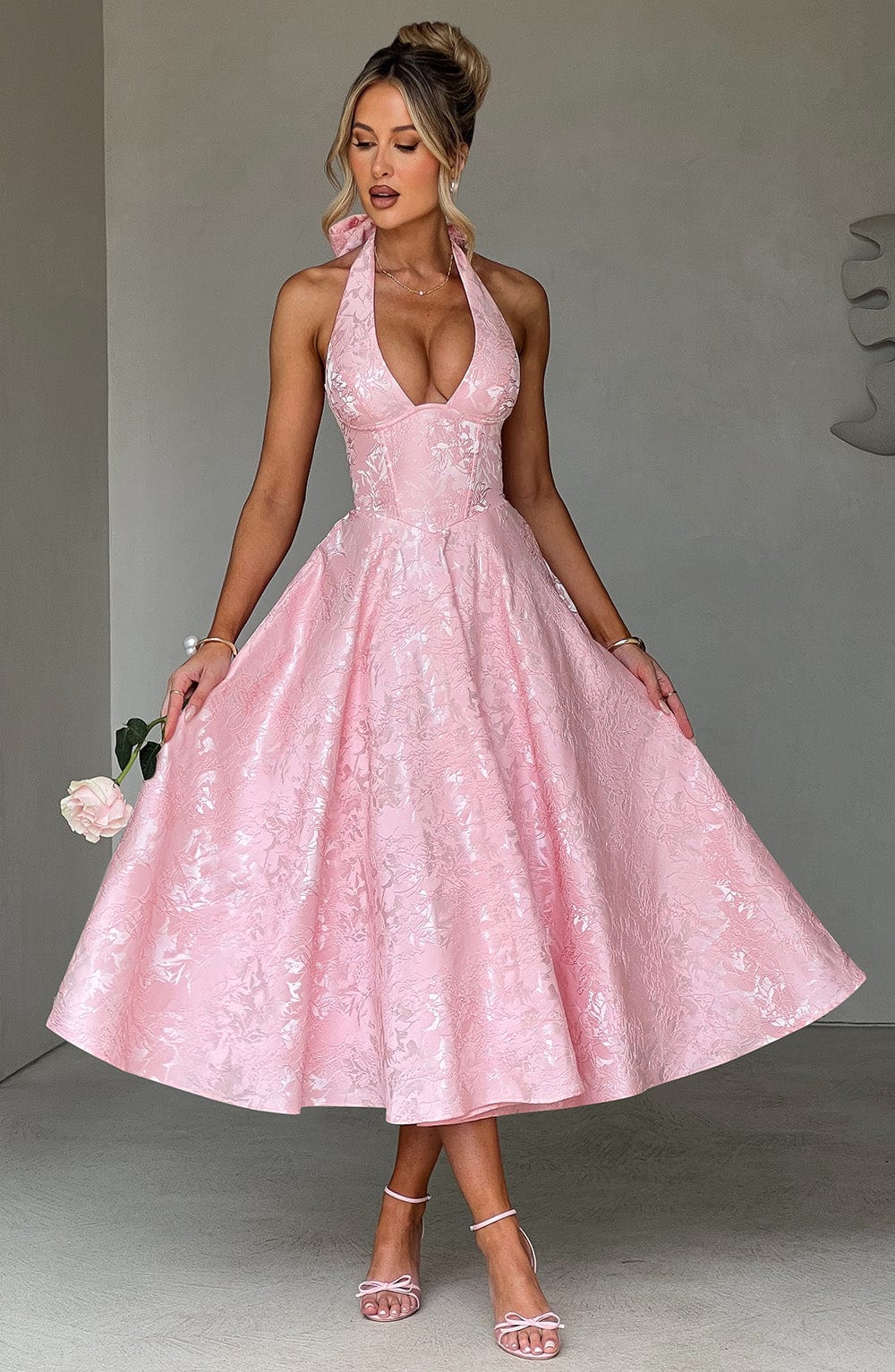 Blushing Midi Dress